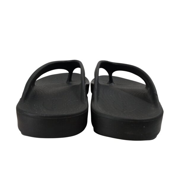 Oofos Ooriginal Flip Flops Recovery Black Sandals Size Mens 12 Womens 14 Comfort main image 9